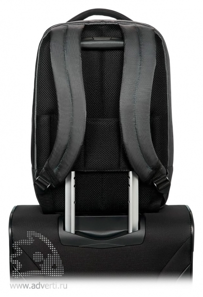 Рюкзак для ноутбука Samsonite Qibyte Laptop Backpack, Smart sleeve/умный карман для крепления на выдвижной ручке чемодана