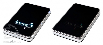 Универсальный внешний аккумулятор Uniscend Ace, 3000 mAh, при зарядке логотип светится