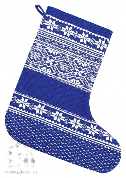 Новогодний носок Скандик, синий