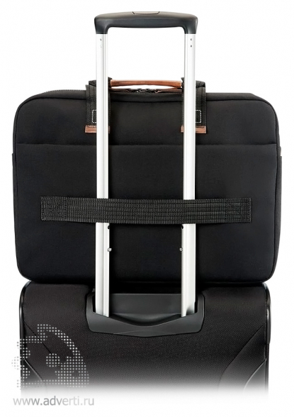 Сумка для ноутбука Samsonite Sideways Laptop Bag, Smart sleeve/умный карман для крепления на выдвижной ручке чемодана