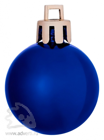 Елочный шар Shiny 6, синий