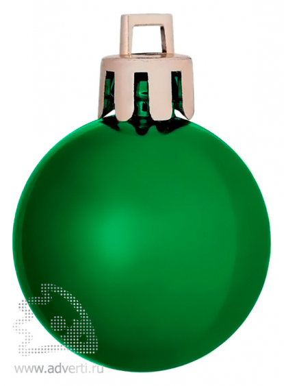 Елочный шар Shiny 6, зеленый