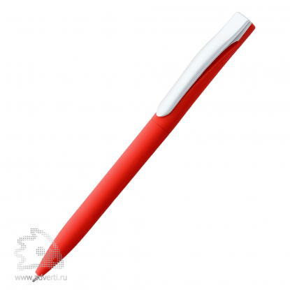 Шариковая ручка Pin Soft Touch, красная