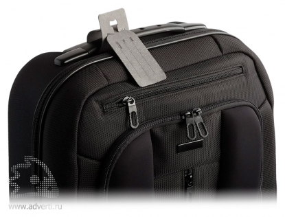 Багажная бирка Salamander, серая, пример применения