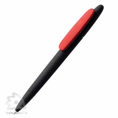 Ручка шариковая DS5 TRR-P Soft Touch, красная