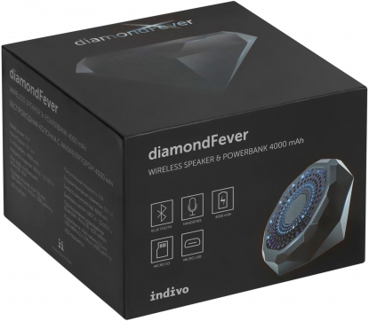 Беспроводная колонка diamondFever с аккумулятором 4000 мАч, упаковка