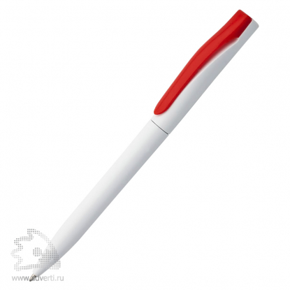 Ручка шариковая Pin, красный клип