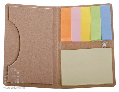 Футляр для визитки Eco holder с клейкими листочками