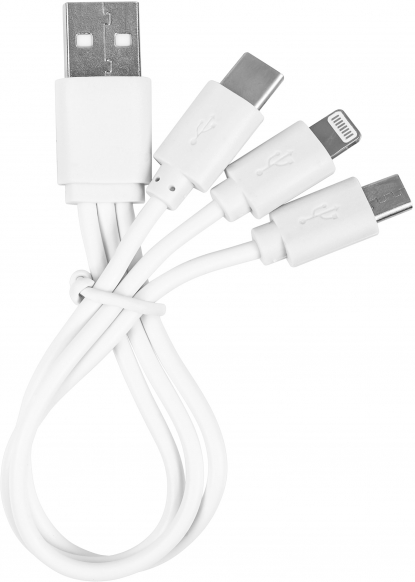 Внешний аккумулятор Uniscend Half Day Compact 5000 мAч, кабель Micro USB/Type-C/Lightning (iPhone 5/6/7/8/X)