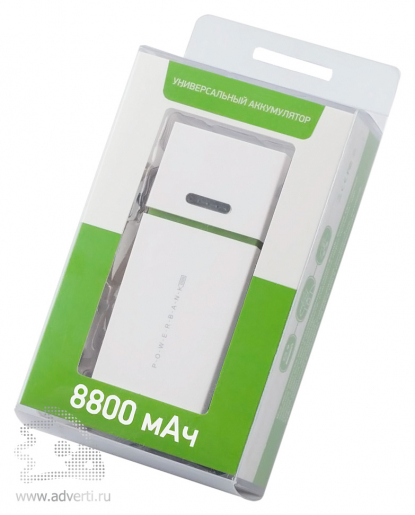 Универсальный внешний аккумулятор Light 8800 mAh, упаковка