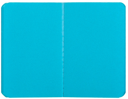 Блокнот Excentrica, голубой открытый