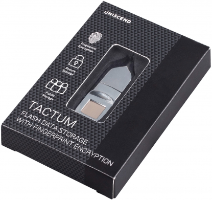 Флешка со сканером отпечатка пальца Tactum, упаковка