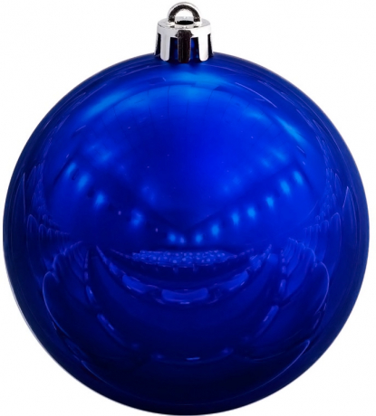 Елочный шар Shiny Smooth, синий