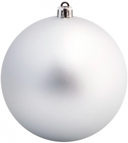 Елочный шар Matt Smooth, серебристый