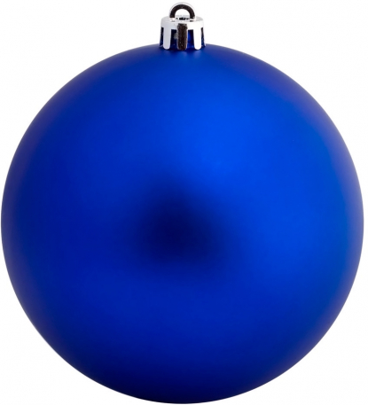 Елочный шар Matt Smooth, синий