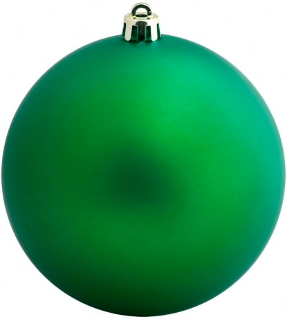 Елочный шар Matt Smooth, зеленый