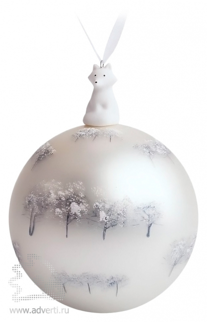 Елочный шар с фигуркой Зимний лес