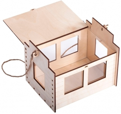 Коробка-трансформер Птица счастья, открытая