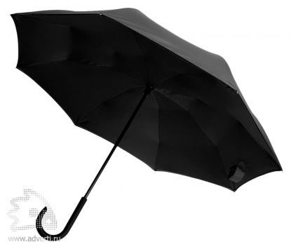 Зонт-трость Unit Style, механический, черный открытый