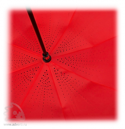 Зонт-трость Unit Style, механический, дизайн красного купола