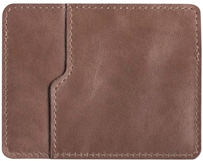 Чехол для карточек Roma, оборотная сторона коричневого чехла