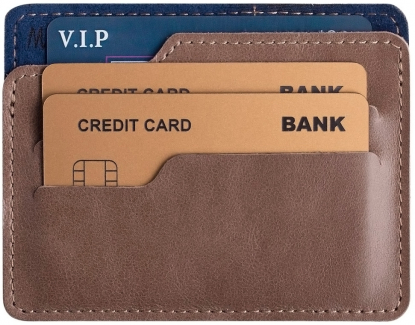 Чехол для карточек Roma, пример заполнения