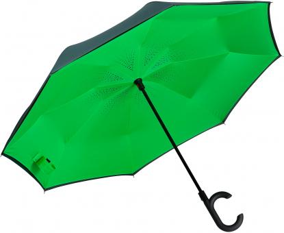 Зонт наоборот Unit ReStyle, купол зеленого зонта