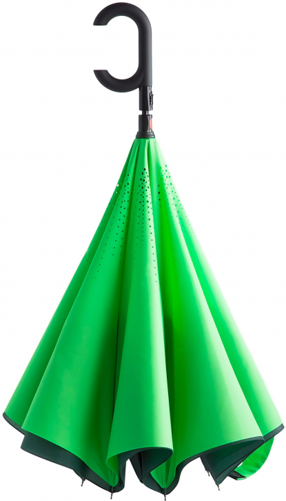Зонт наоборот Unit ReStyle, зеленый