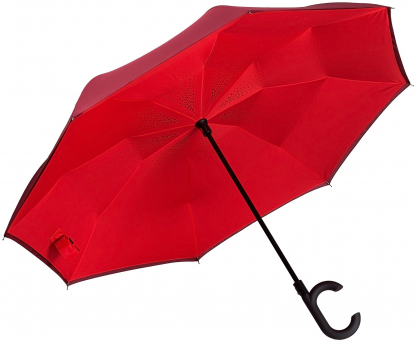 Зонт наоборот Unit ReStyle, купол красного зонта