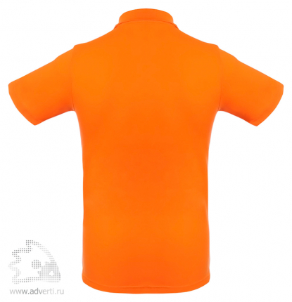 Рубашка поло мужская Virma light, оранжевая, оборотная сторона