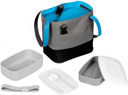 Набор ланчбоксов в термосумке Takk Mamma, бирюзовый