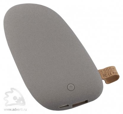 Универсальный внешний аккумулятор Pebble 5200 mAh, серый