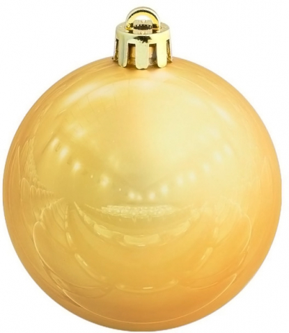 Елочный шар Shiny, золотистый 