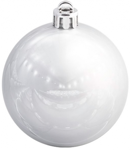 Елочный шар Shiny, серебристый
