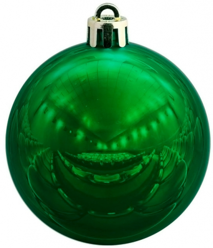 Елочный шар Shiny, зеленый
