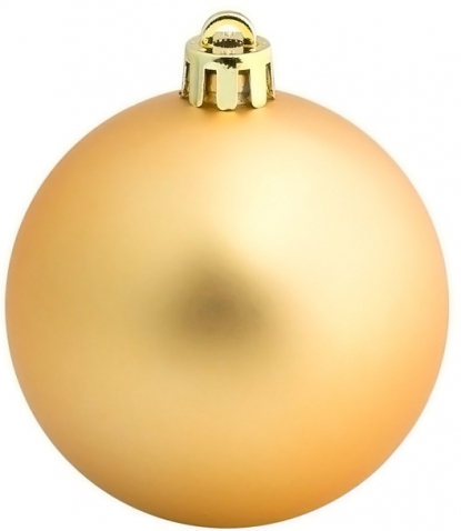 Елочный шар Matt, золотистый