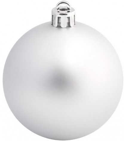Елочный шар Matt, серебристый