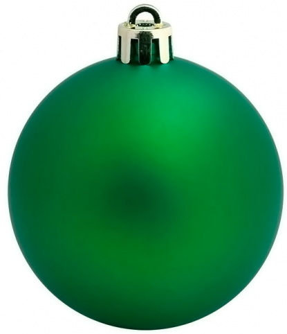 Елочный шар Matt, зеленый
