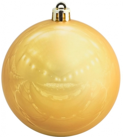 Елочный шар Shiny Smooth, золотистый