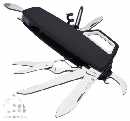 Карманный нож Tovo с карабином, черный