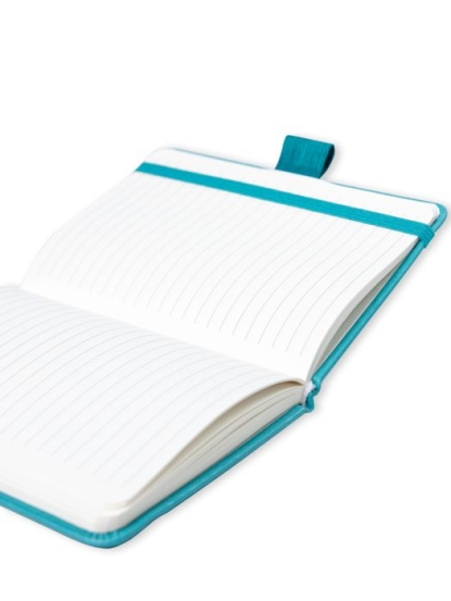 Блокнот в твердой обложке Violet, А6, голубой