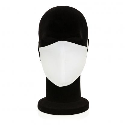 Двухслойная многоразовая маска из хлопка, белая