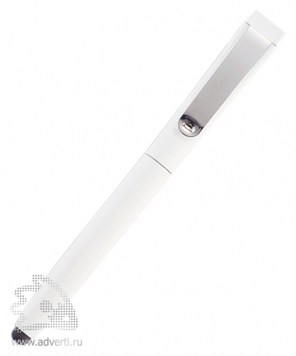 Ручка-стилус с флешкой на 4 Гб, белая