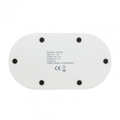 Двойная док-станция для беспроводной зарядки, 5W, вид снизу