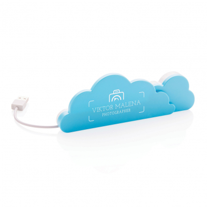 USB-хаб на 4 порта Cloud, пример персонализации
