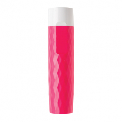 Зарядное устройство Geometric, 2200 mAh, розовое, вид сбоку
