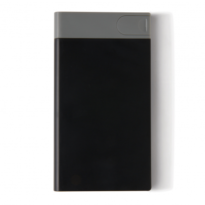 Зарядное устройство с USB–флешкой на 8 ГБ, 2500 mAh, чёрное, вид сверху