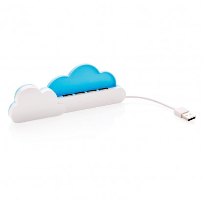 USB-хаб на 4 порта Cloud, ракурс сзади