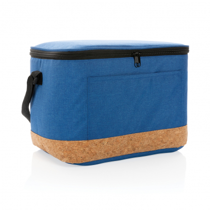 Двухцветная сумка-холодильник Impact XL из RPET AWARE™ и натуральной пробки, синяя