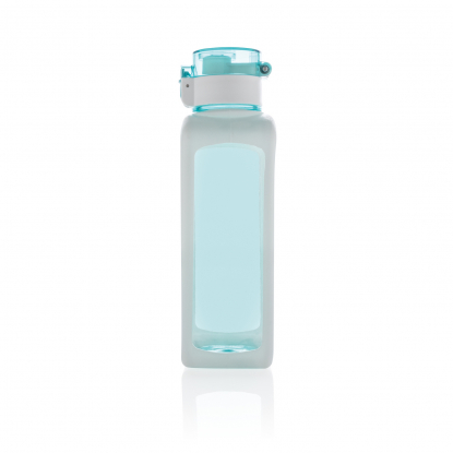 Квадратная вакуумная бутылка для воды, бирюзовая, вид сбоку